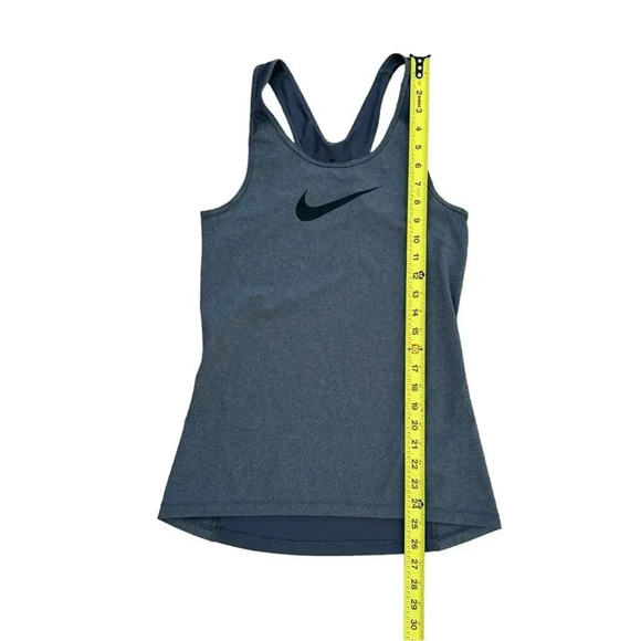 Nike Dri-Fit Grey Tank Top Sport Tee Sleeveless Gym Running Logo Size M - Picture 5 of 9